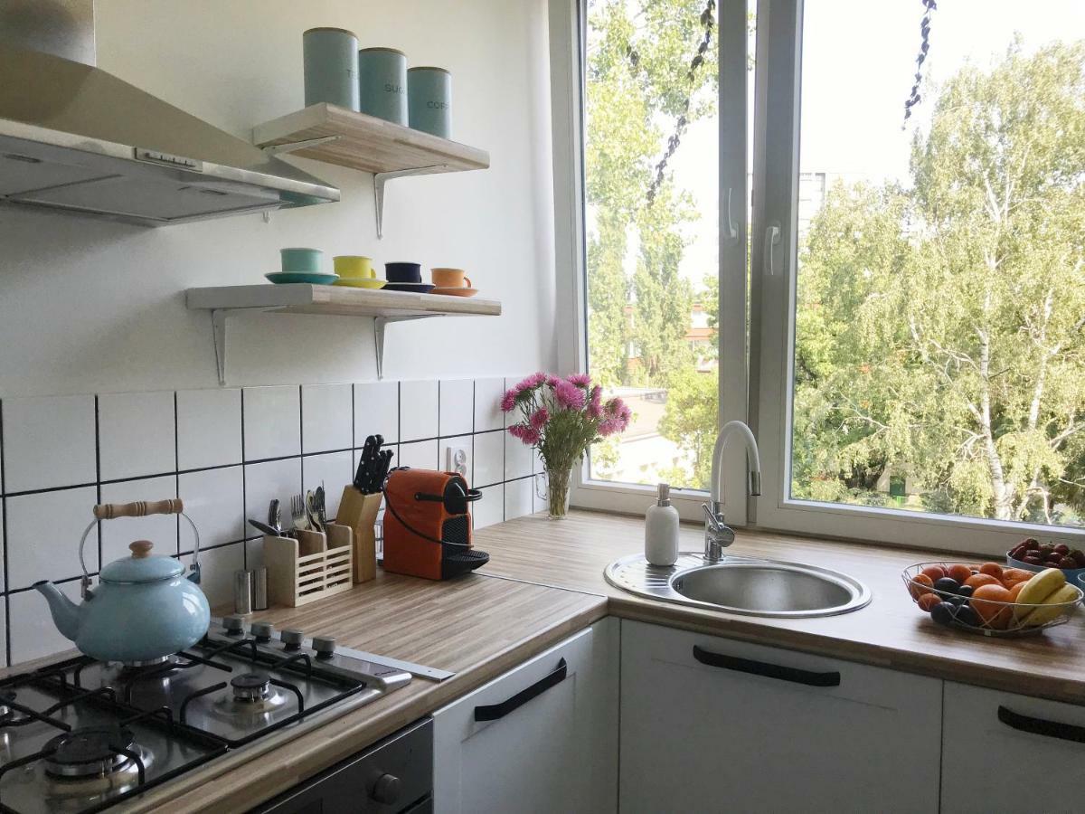 Sloneczny I Cichy Apartament Przy Starym Miescie Warschau Exterior foto